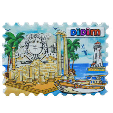 Didim Themed Myros Traditional Polyester Refrigerator Magnet - 4
