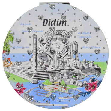 Didim Themed Custom Printed Round Pocket Mirror - 5