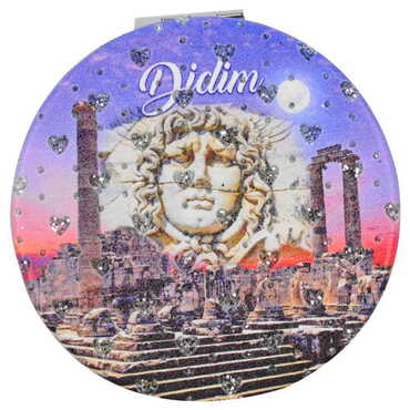 Didim Themed Custom Printed Round Pocket Mirror - 7