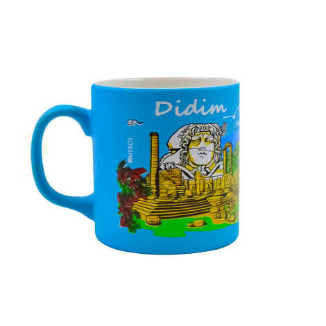 Toptan Didim Temalı Seramik Renkli Baskılı Kupa 82x90 mm - 12
