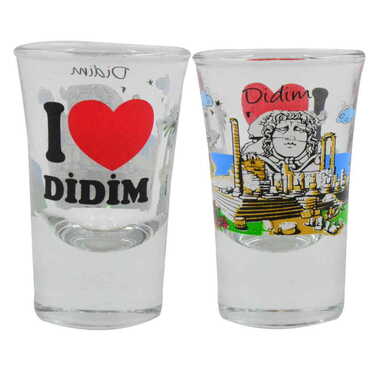 Myros - Didim Themed Custom Printed Shot Glass 45x70 mm