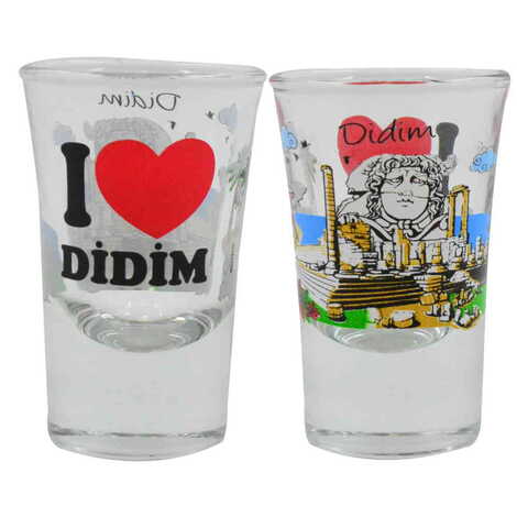 Didim Themed Custom Printed Shot Glass 45x70 mm