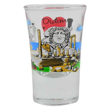 Didim Themed Custom Printed Shot Glass 45x70 mm - Thumbnail