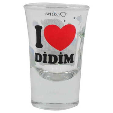 Didim Themed Custom Printed Shot Glass 45x70 mm - Thumbnail