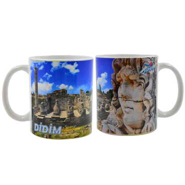 Myros - Didim Themed Customised Porcelain Souvenir Travel Mug 80x95 mm