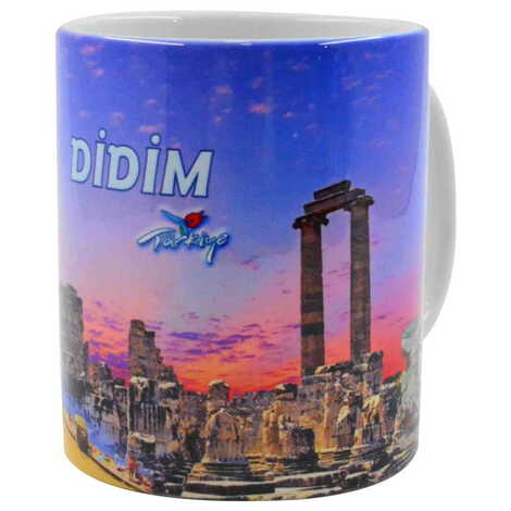 Didim Themed Customised Porcelain Souvenir Travel Mug 80x95 mm