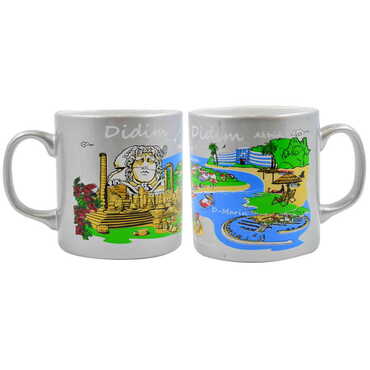 Myros - Didim Themed Customised Serigraphy Printed Ceramic Mug 82x90 mm