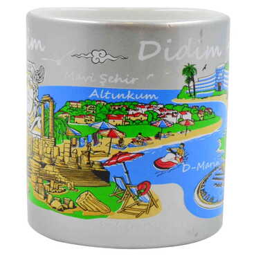 Didim Themed Customised Serigraphy Printed Ceramic Mug 82x90 mm - Thumbnail