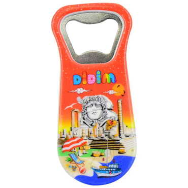 Didim Themed Customised Uv Printed Plastic Base Plastic Base Bottle Opener 95x43 mm - Thumbnail