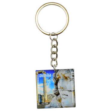 Myros - Didim Themed Double Face Printed Epoxy Keychain