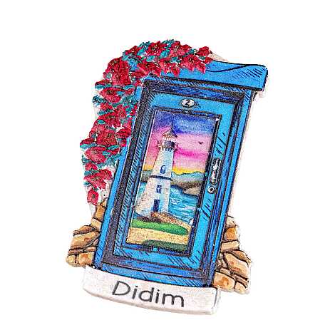 Didim Themed Myros Traditional Polyester Refrigerator Magnet - 11