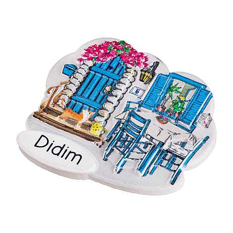 Didim Themed Myros Traditional Polyester Refrigerator Magnet - 12