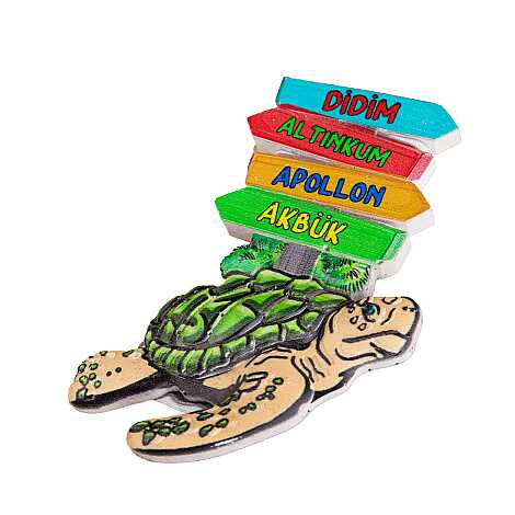 Didim Themed Myros Traditional Polyester Refrigerator Magnet - 14