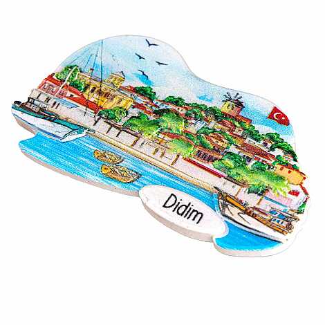 Didim Themed Myros Traditional Polyester Refrigerator Magnet - 16