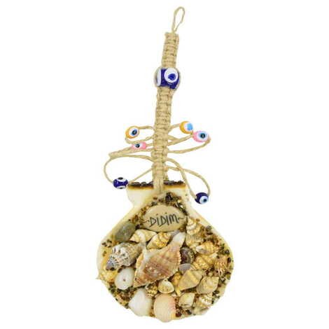 Didim Themed Sea Shell Macrame Wall Hanging Decoration - 4