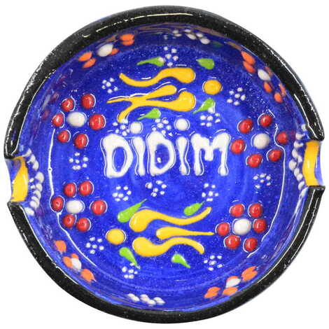 Didim Themed Turkish Ceramic B Serie Ashtray Small Size