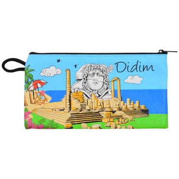 Didim Themed Turkish Woven Wallet 183x97x8 mm - Myros