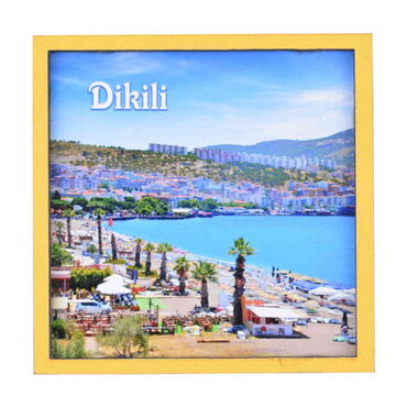 Didim Themed Wooden Cute Animals Souvenşr Fridge Magnet Serie C 90x120 mm - Thumbnail