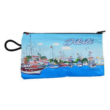 Dikili Themed Turkish Woven Wallet 183x97x8 mm - 6