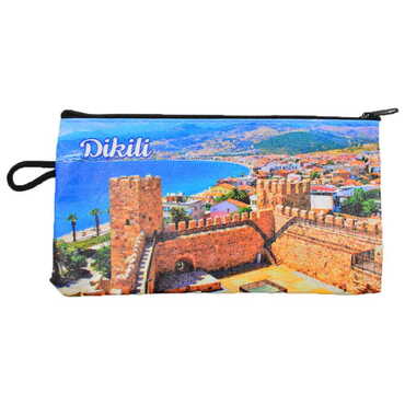 Dikili Themed Turkish Woven Wallet 183x97x8 mm - 7