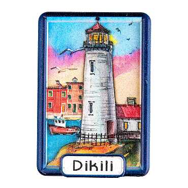 Dikili Temalı Myros Yöresel Polyester Magnet - Myros