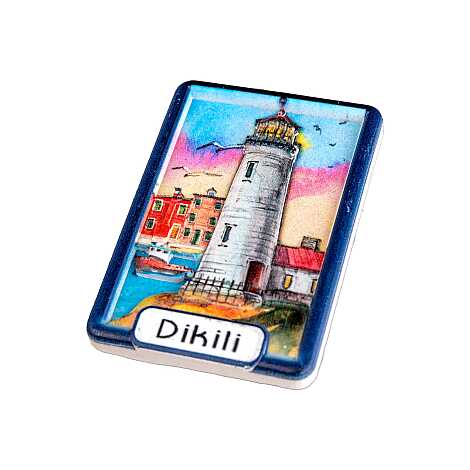 Dikili Temalı Myros Yöresel Polyester Magnet - 8