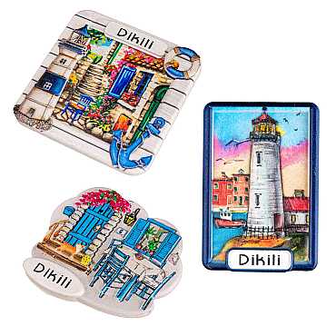 Dikili Temalı Myros Yöresel Polyester Magnet - 2