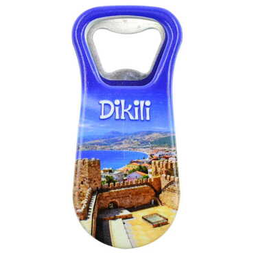 Myros - Dikili Themed Customised Uv Printed Plastic Base Plastic Base Bottle Opener 95x43 mm