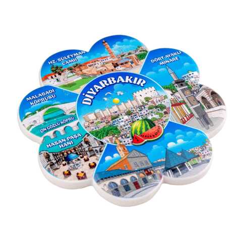 Diyarbakır Temalı MYROS UV PAPATYA BARDAKALTI 110 MM - 2