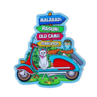 Diyarbakır Themed Myros Traditional Polyester Refrigerator Magnet
