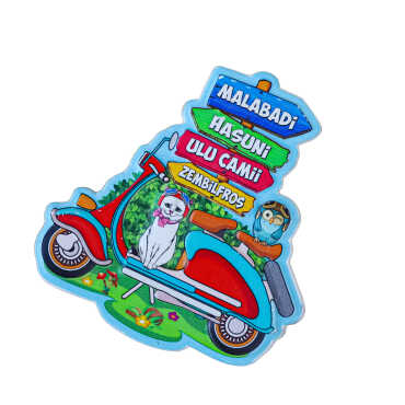 Diyarbakır Themed Myros Traditional Polyester Refrigerator Magnet - 2
