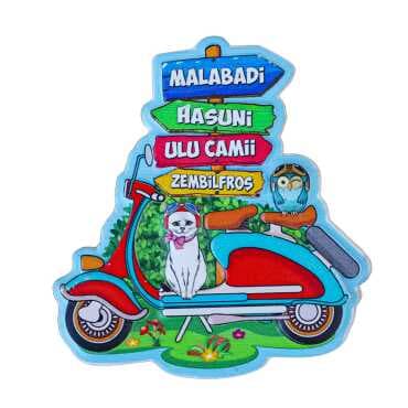 Diyarbakır Themed Myros Traditional Polyester Refrigerator Magnet - 6