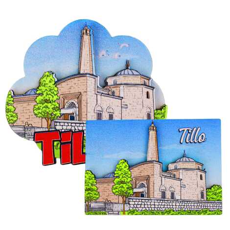 Diyarbakır Themed 3D Picture Wooden Refrigerator Magnet - 2