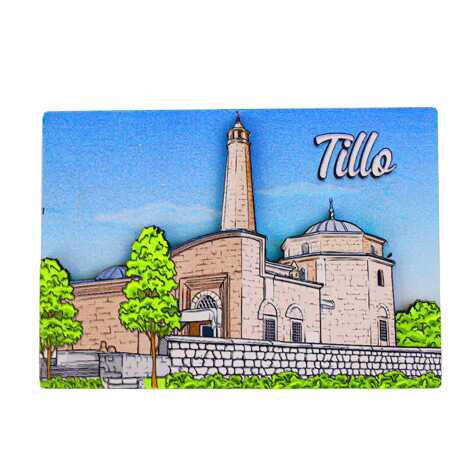 Diyarbakır Themed 3D Picture Wooden Refrigerator Magnet - 4