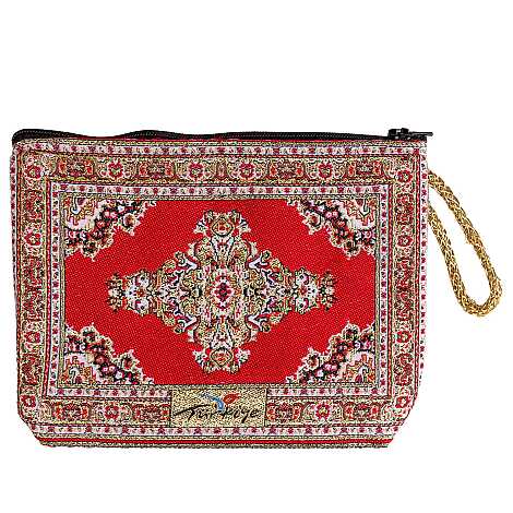 Toptan Dokuma Orta Makyaj Çantasi 125*175*35 Mm - 1