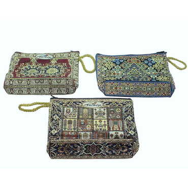 Toptan Dokuma Orta Makyaj Çantasi 125*175*35 Mm - Myros