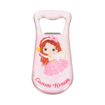 Doughter Themed Customizable Metal Magnetic Bottle Opener 95x42 mm - 1
