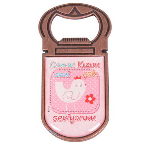 Doughter Themed Metal Magnetic Opener 40x90 mm - 1