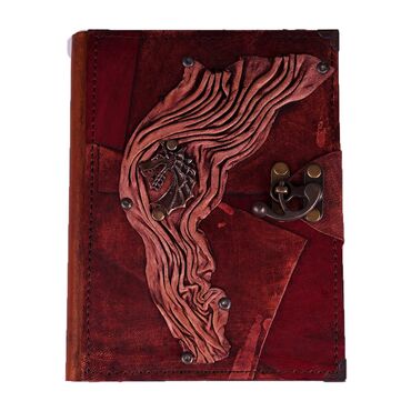 Dragon Themed Large Leather Notebook - 5