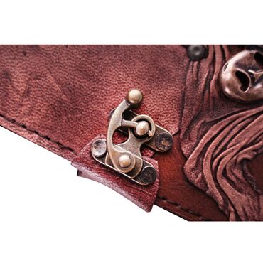 Eagle Themed Medium Leather Notebook - 10