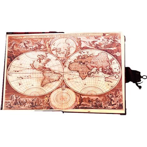 Eagle Themed Medium Leather Notebook - 7