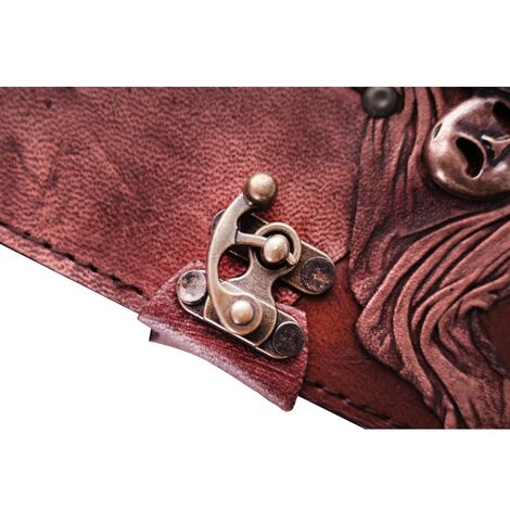 Eagle Themed Medium Leather Notebook - 11
