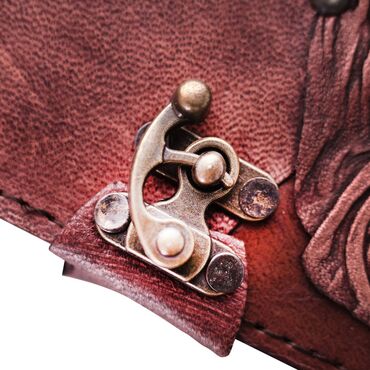 Eagle Themed Medium Leather Notebook - 13