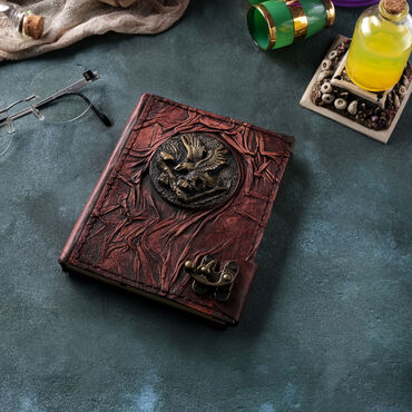 Eagle Themed Small Leather Notebook - Myros