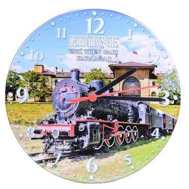 Edirne Themed Epoxy Wall Clock Home Decoration 20 Cm - 5
