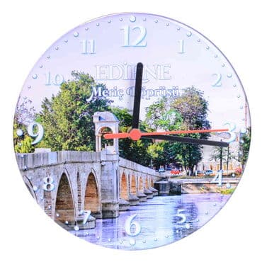 Edirne Themed Epoxy Wall Clock Home Decoration 20 Cm - 7