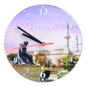 Edirne Themed Epoxy Wall Clock Home Decoration 20 Cm - 9