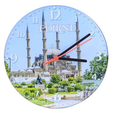 Edirne Themed Epoxy Wall Clock Home Decoration 20 Cm - 11