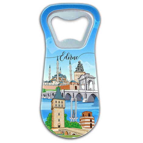 Toptan Edirne Temalı Uv Baskılı Açacak Magnet 95x43 mm - 1