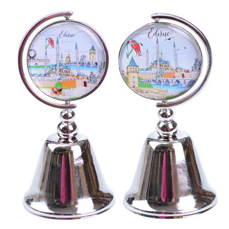 Edirne Themed Collectible Souvenir Metal Bell 44x90 mm - 2